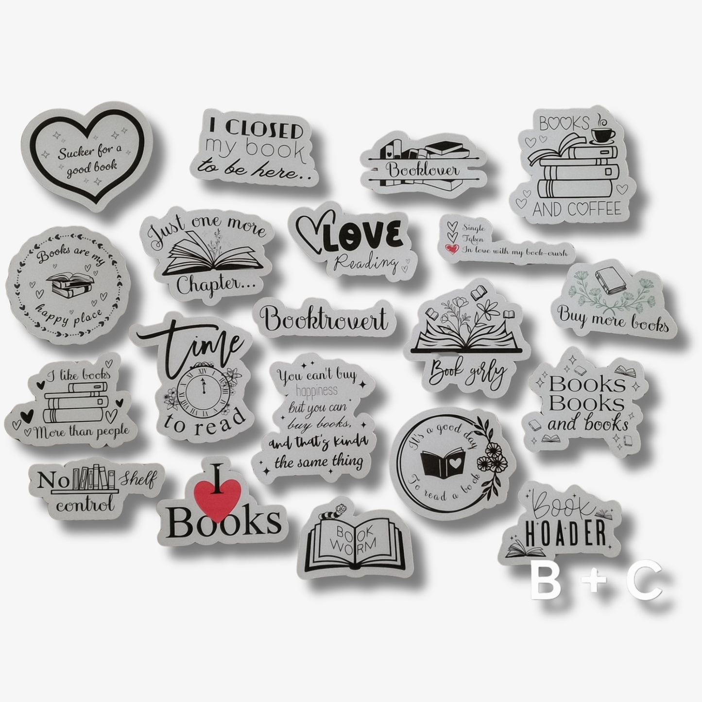 Bookish stickerset