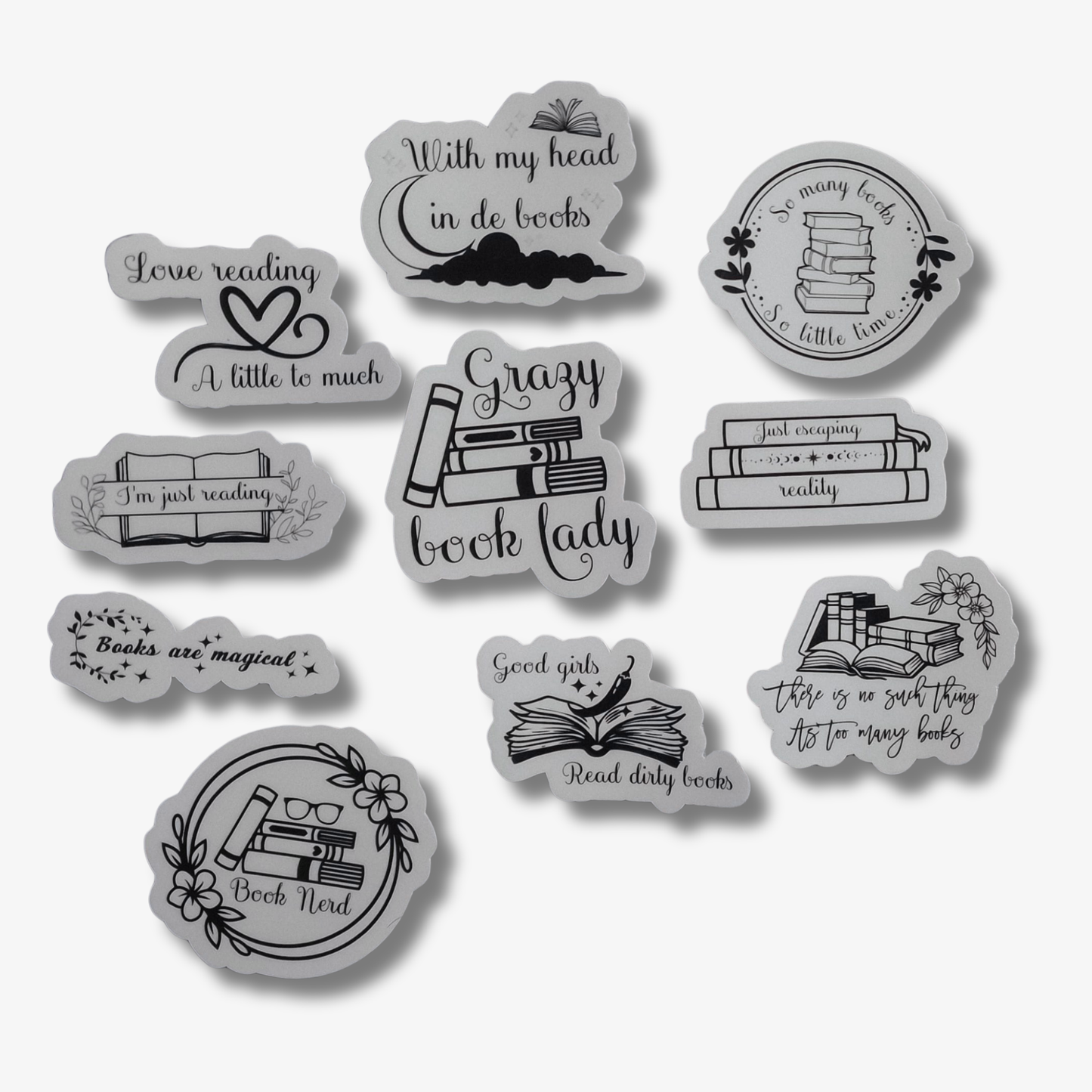 Bookish stickerset