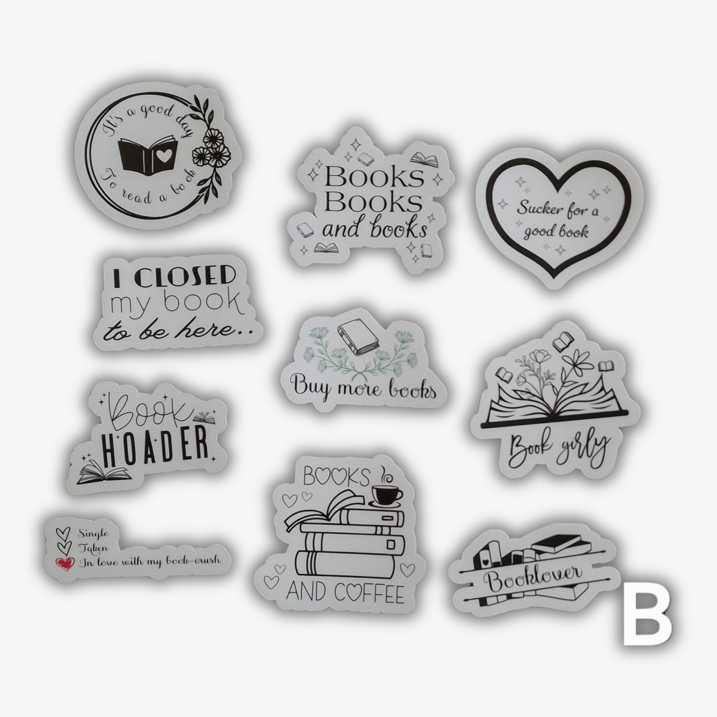 Bookish stickerset
