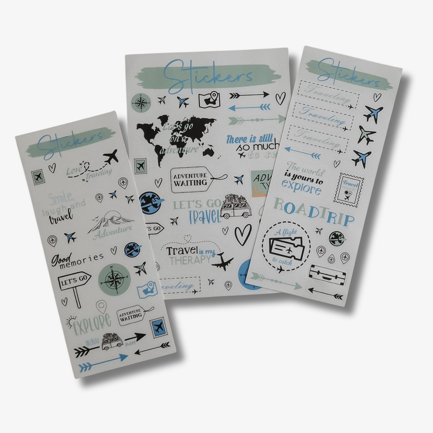 Travel sticker sheets