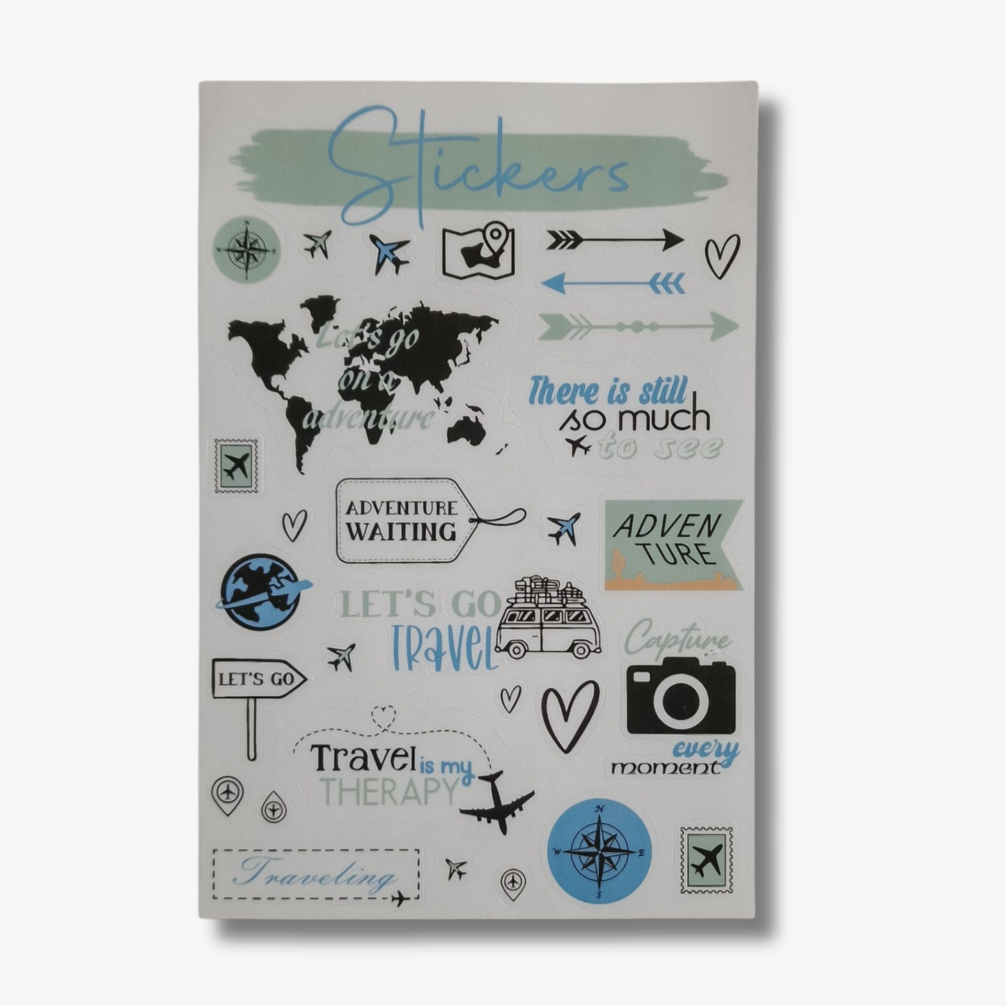 Travel sticker sheets