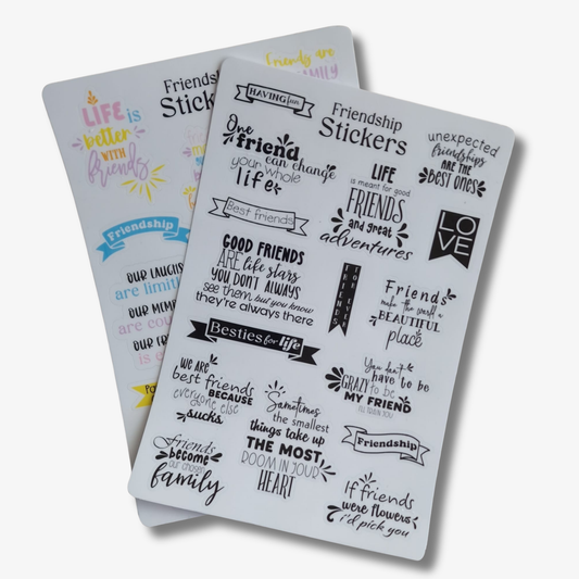 Friendship stickervellen