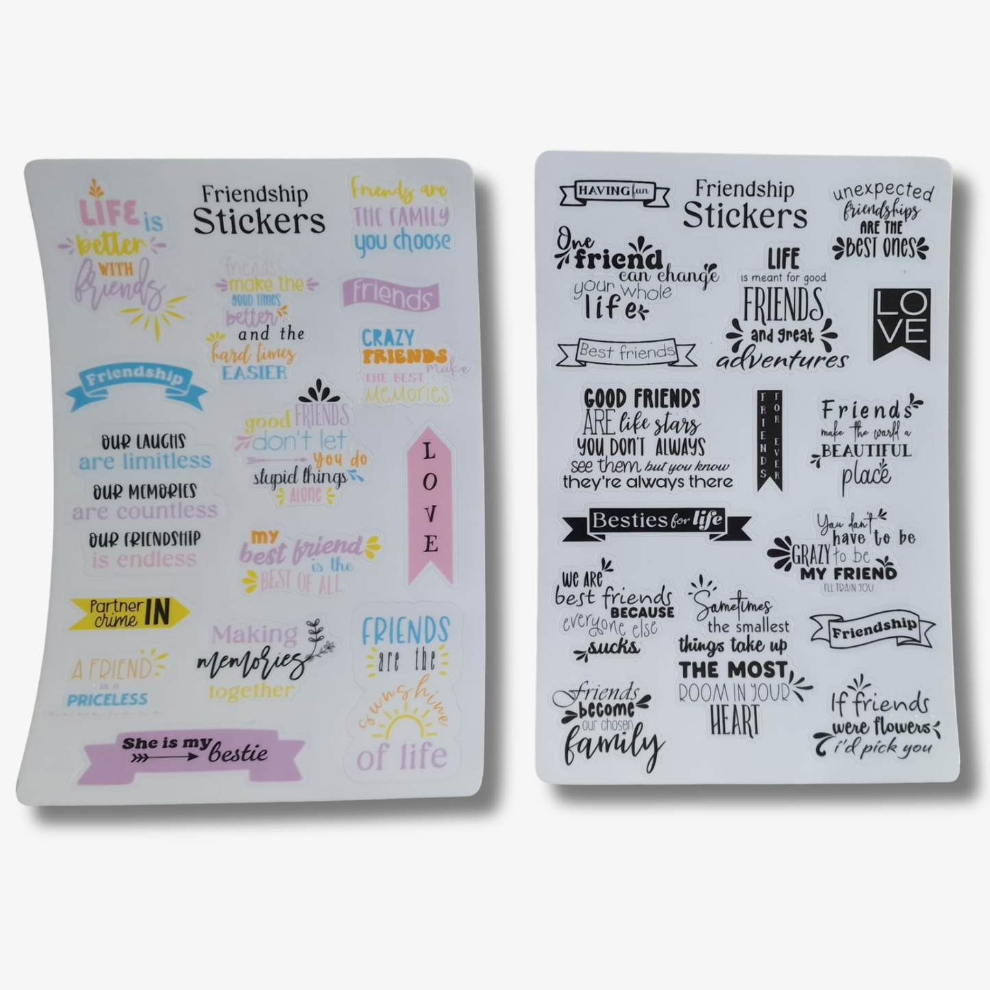 Friendship stickervellen