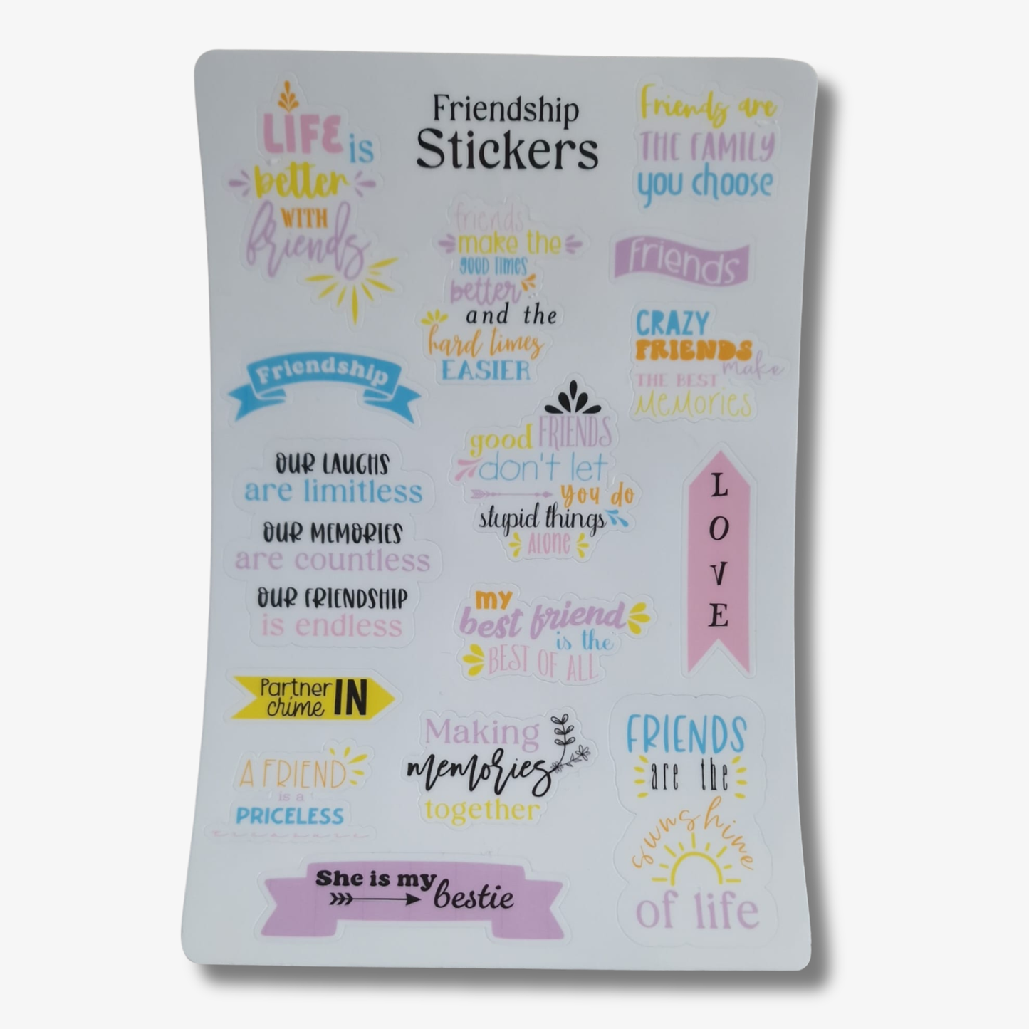 Friendship stickervellen
