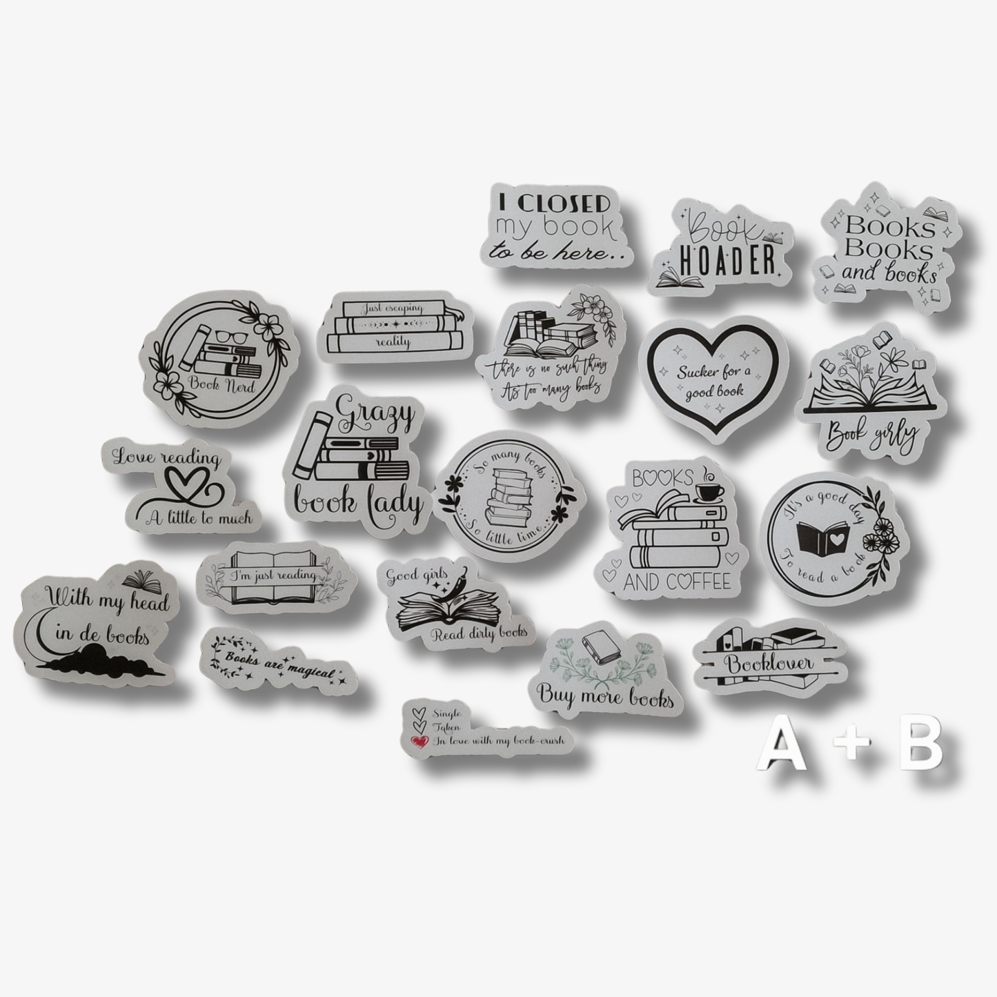 Bookish stickerset