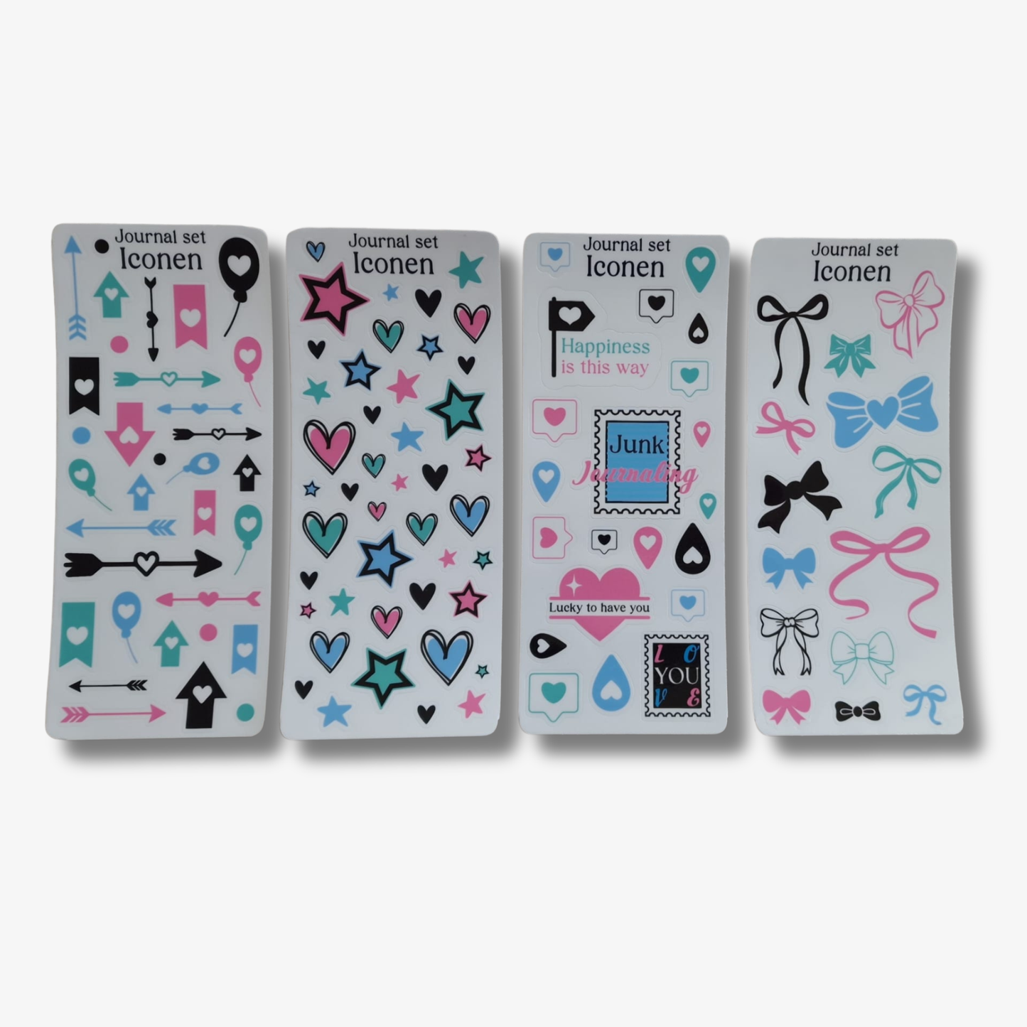 Journaling stickervellen set
