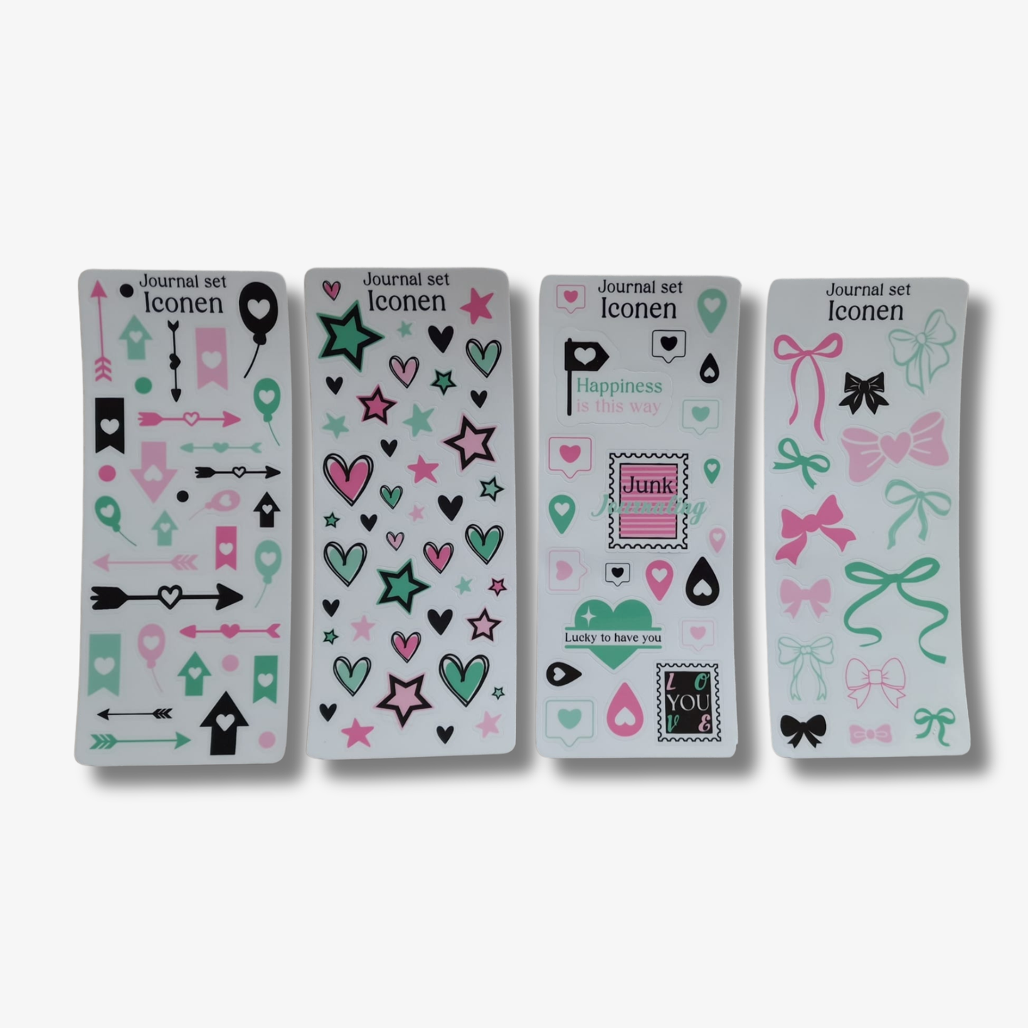 Journaling stickervellen set