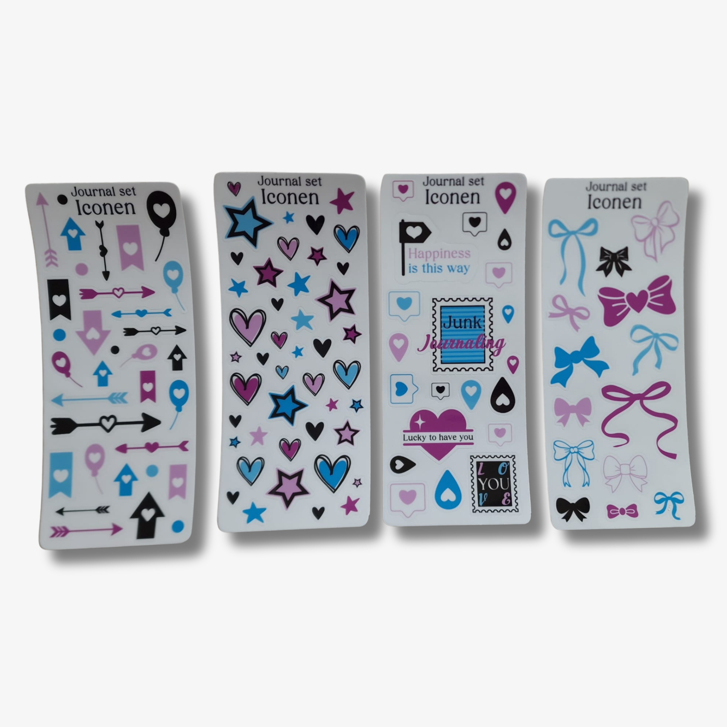 Journaling stickervellen set