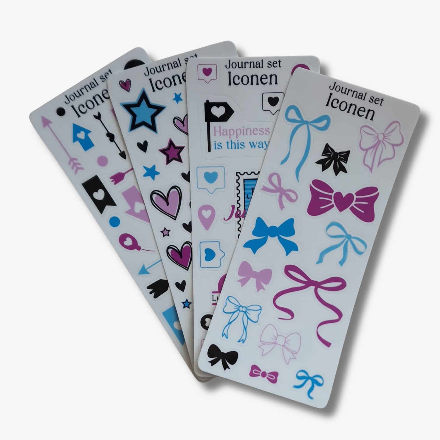 Journaling stickervellen set