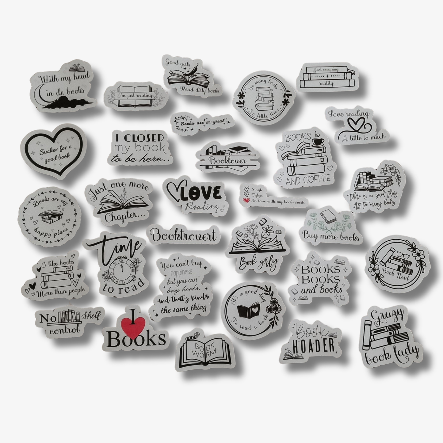 Bookish stickerset